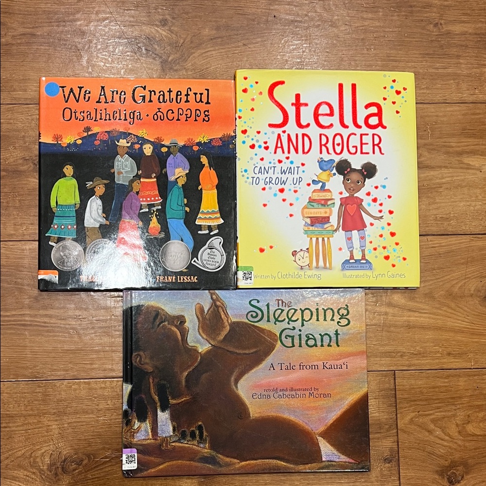 Kids book bundle- Traci Sorell, Clothilde Ewing, Edna Cabcabin Moran